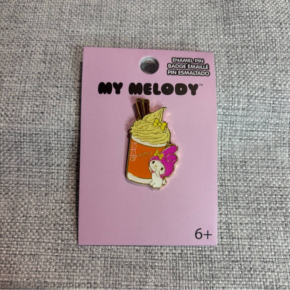 Sanrio My Melody Pumpkin Spice Latte Enamel Pin